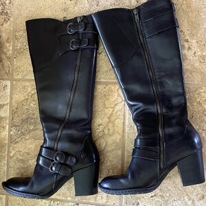 Born Black Leather Boots
